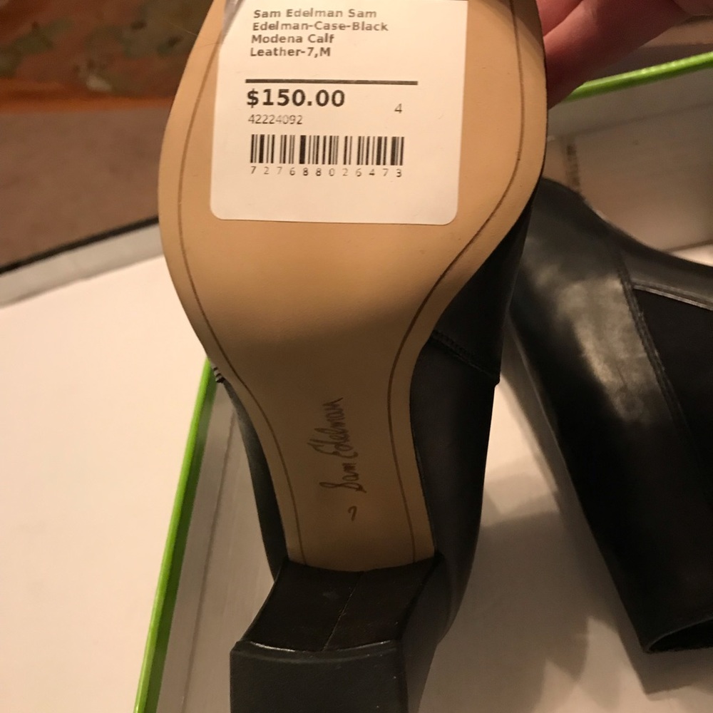 Sam Edelman “Case” leather booties